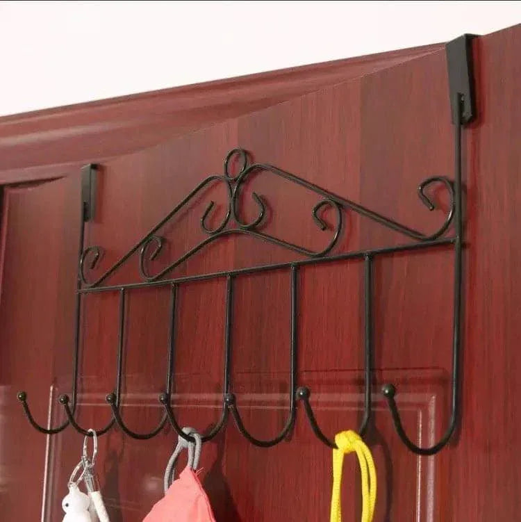 7 Hook Iron Door Hanger for Home Organization and Decor - Clarify.pk