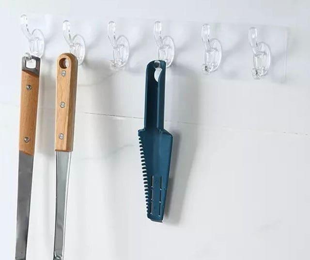 6 Transparent Wall Hooks for Kitchen and Bathroom Organization - Clarify.pk