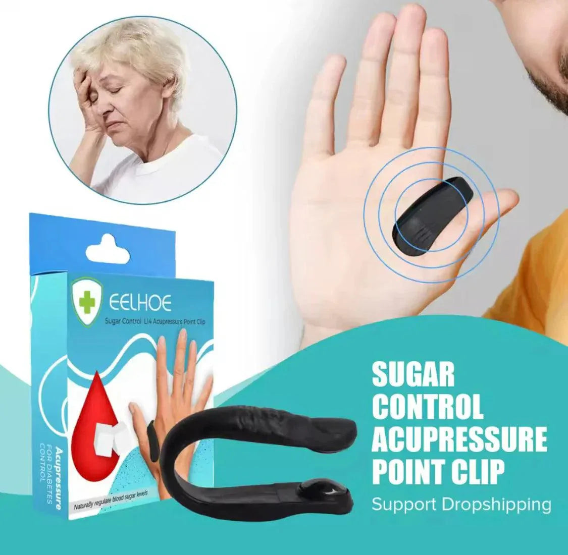 Portable Sugar Control Clip for Diabetes Management and Blood Sugar Monitoring - Clarify.pk