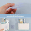 Pack of 4 Transparent Adhesive Wall Hooks, Double-Sided Mounts for Easy Installation