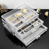 Acrylic Jewelry Organizer with 3 Drawers for Stylish Storage - Clarify.pk
