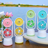 Dual-Head Cooling Mist & Fan – 2-in-1 USB Rechargeable Personal Humidifier Fan