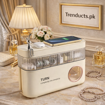 Luxury Dustproof Tangle-Free Data Cable & Charger Storage Box