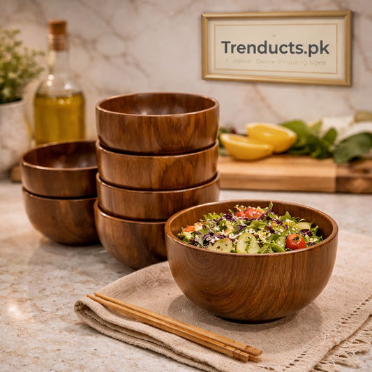 Premium Eco-Friendly Handcrafted Bamboo Soup Bowl (Single Piece)