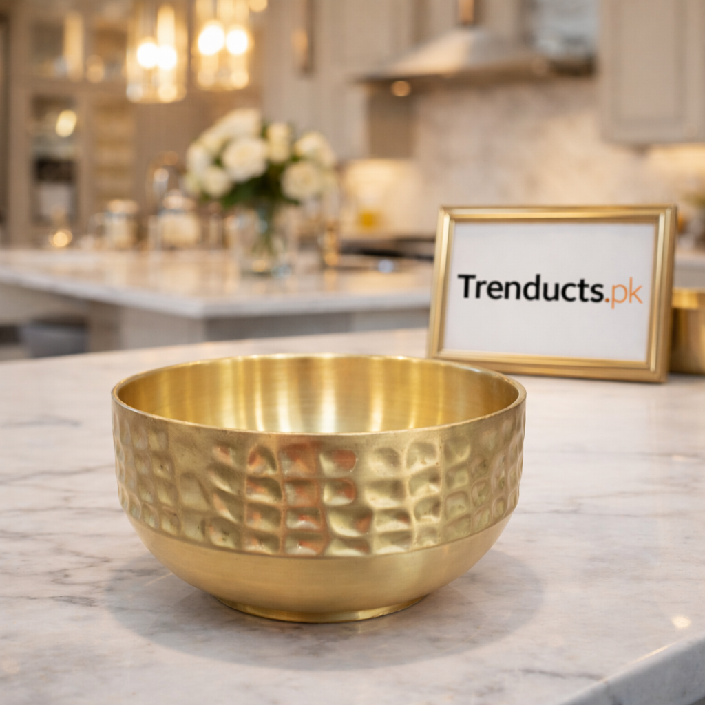 Premium Golden Stainless Steel Soup Bowl – 12 CM
