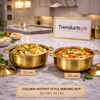 Premium Golden Hotpot-Style Serving Pot Collection