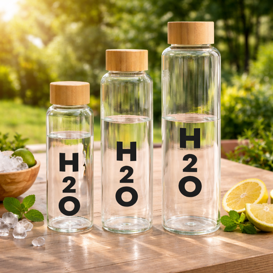 Eco-Friendly Borosilicate Glass Water Bottle Collection