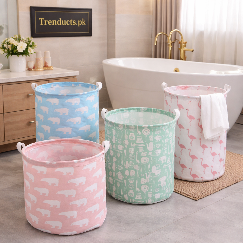 Large Collapsible Fabric Laundry & Toy Basket (Random)