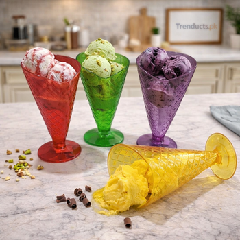 Colorful Ice Cream Bowl – Individual Tulip Dessert Bowl