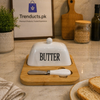 Airtight Butter Dish with Lid – Fresh-Seal Butter Keeper with Built-in Butter Knife