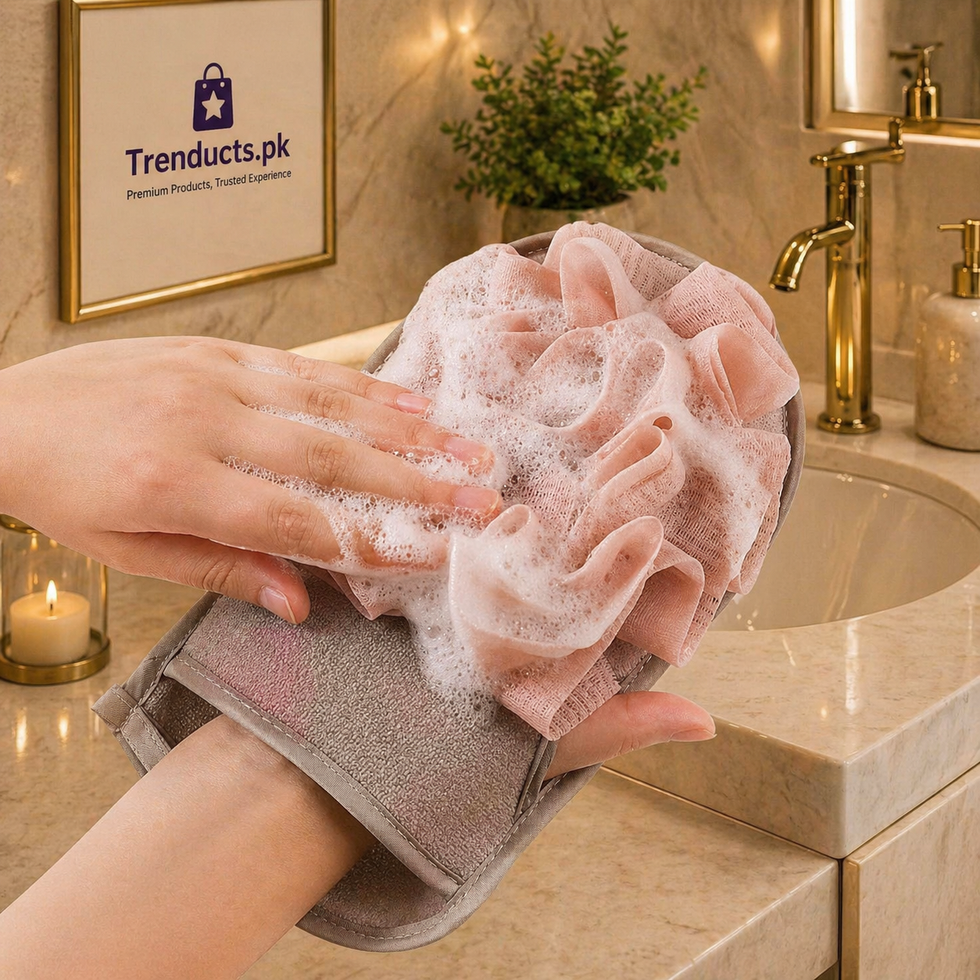 Deep Exfoliating Bath Gloves – Reusable Scrubbing Mitts for Smooth Skin & Body Massage