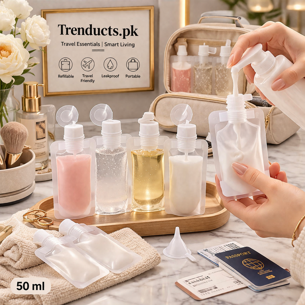 50ml Portable Travel Refillable Cosmetic Packaging Bags
