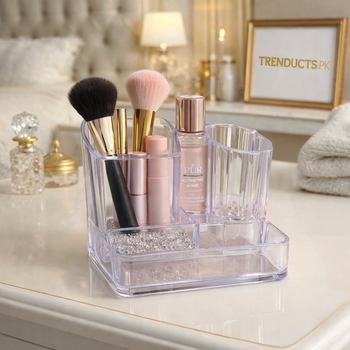 3-Portion Acrylic Multi-Purpose Organizer (Random Design)