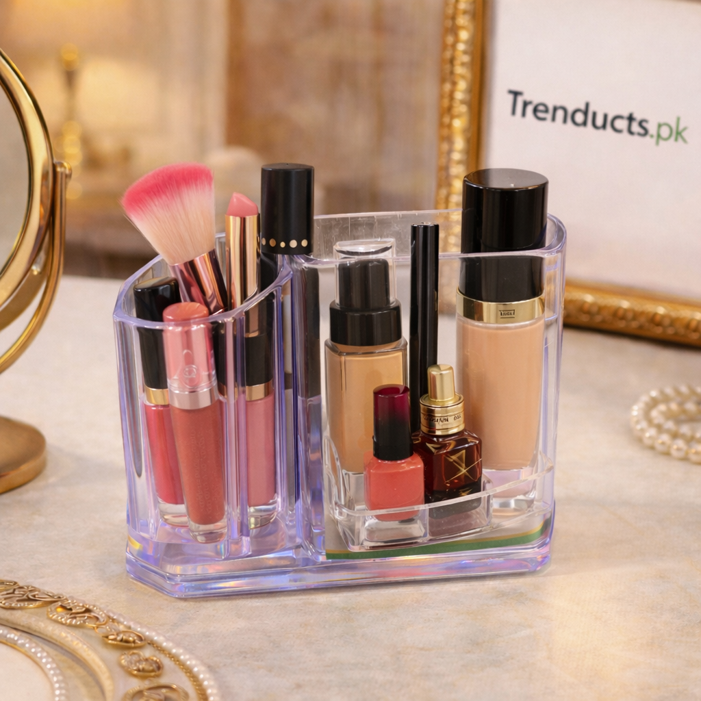 3-Portion Acrylic Multi-Purpose Organizer (Random Design)