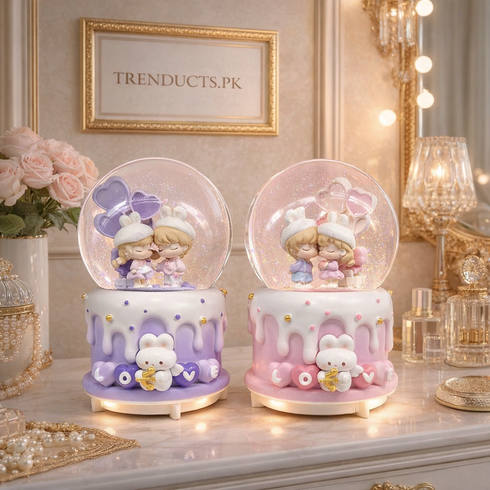 Premium Romantic LED Couple Snow Globe Collection (Random Designs)