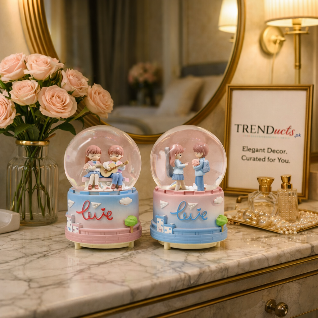 Romantic LED Mini Couple Snow Globe Collection (Random Designs)