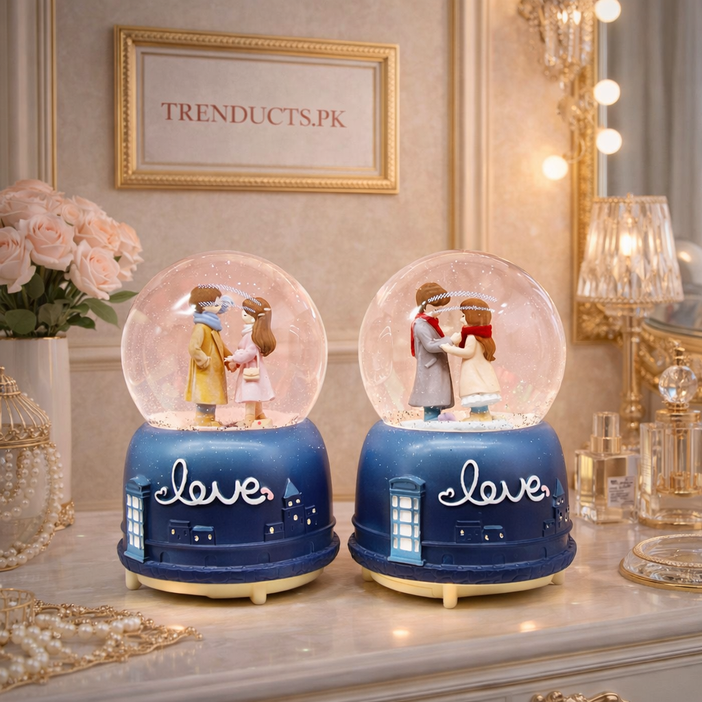 Romantic LED Mini Couple Snow Globe Collection (Random Designs)