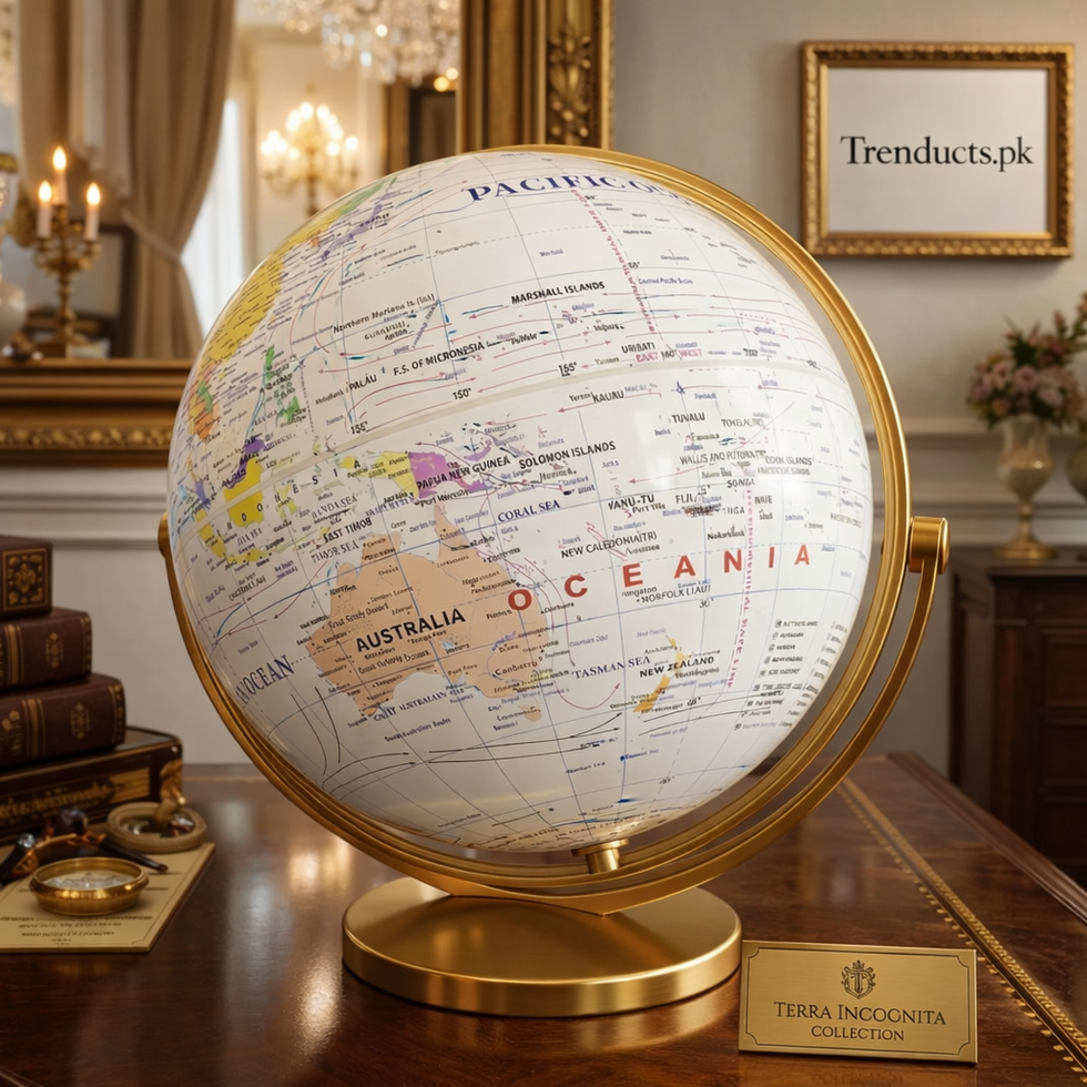 Terra Incognita: Premium Rotating World Map Globe (34 x 32CM)