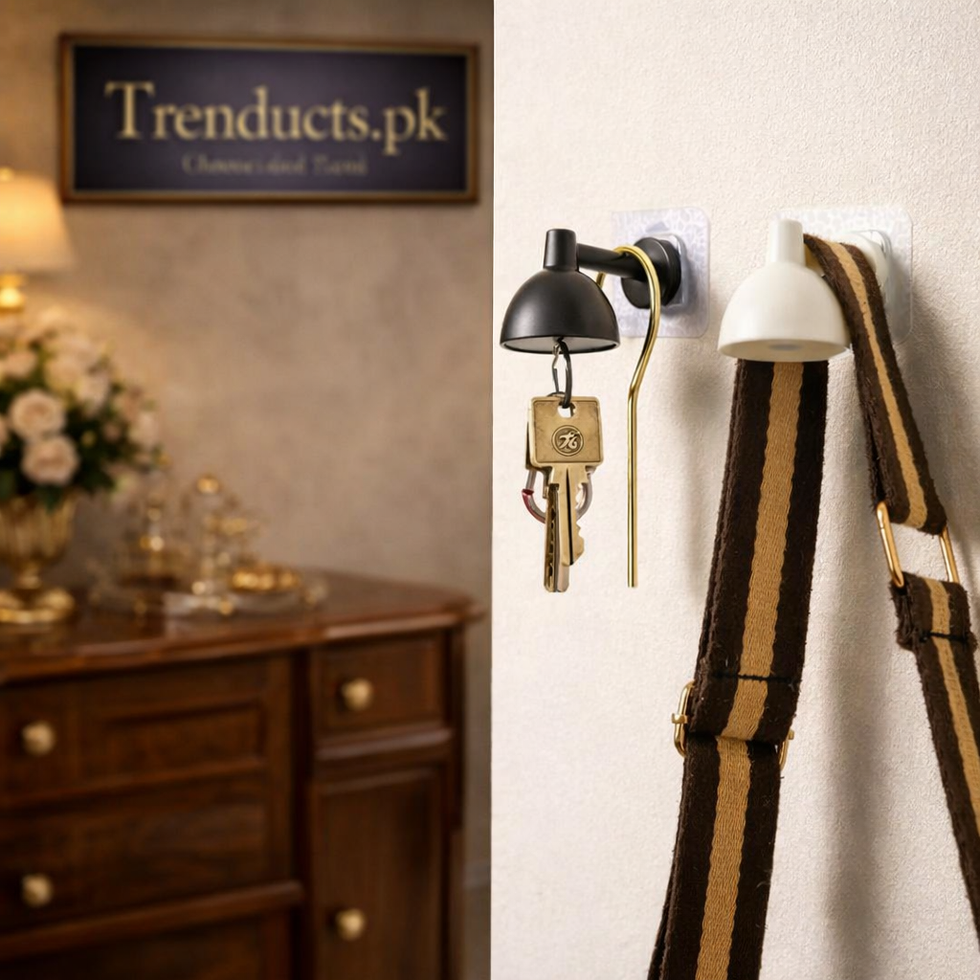 Bell-Style 2-in-1 Magnetic Key Holder & Hook