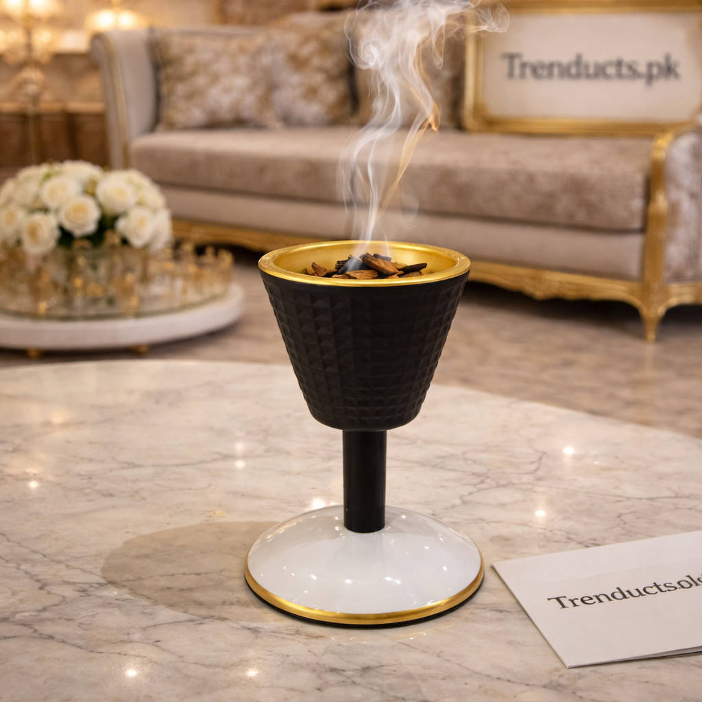 Premium Bukhoor Burner - High-Quality Glass Finish (7" x 4")