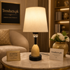 Modern Scandi-Chic Electric Side Table Lamp (15")