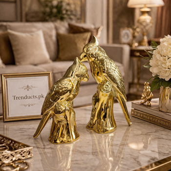 Majestic Parrot Ceramic Decor Set – 2 Piece Premium Collection