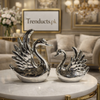Elegant Swan Ceramic Decor – 2 Piece Luxury Set