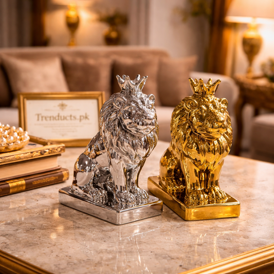 Royal King Lion Ceramic Decor Piece (each)