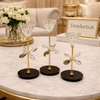 Blooming Crystal Candle Stand – 3 Piece Luxury Set
