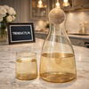 ECHOU Premium Imported Glass Water Set – Minimalist Elegance (Random Color)