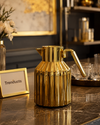 Gold Mirror Vacuum Flask 1L – Ribbed Design