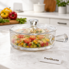 Glass Bowl with Handle – Premium Serving Bowl