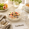 Glass Bowl with Handle – Premium Serving Bowl