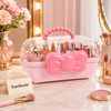 Portable Makeup Organizer with Clear Lid