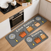 Cute Bread Kitchen Mat Set – 2 Pcs