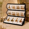 Foldable Velvet Jhumka Organizer Box – 16 Slots