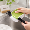 U-Shaped Cutlery Cleaning Brush – Double-Sided Kitchen Knife & Tableware Scrubber