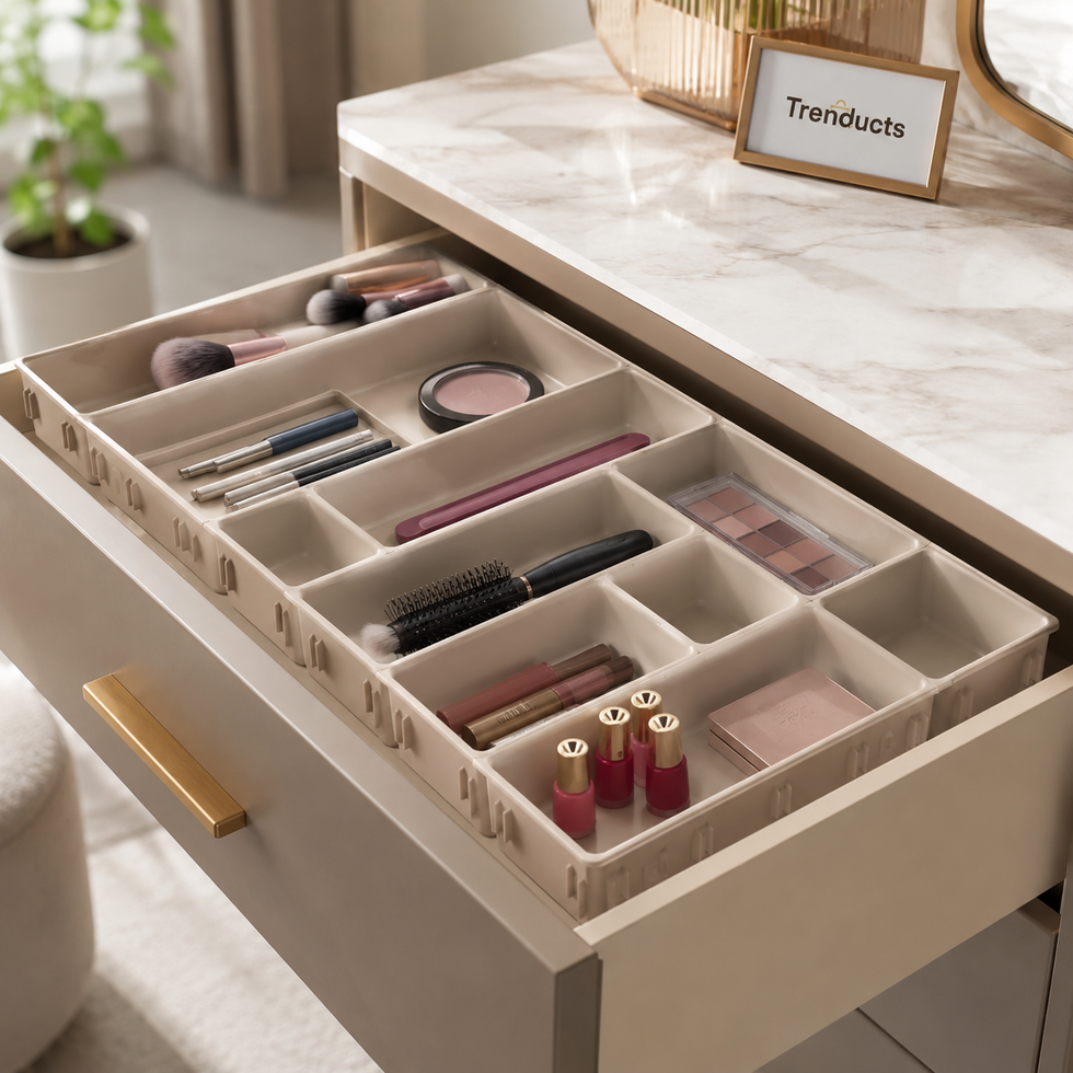 12-Piece Modular Makeup Drawer Organiser Set