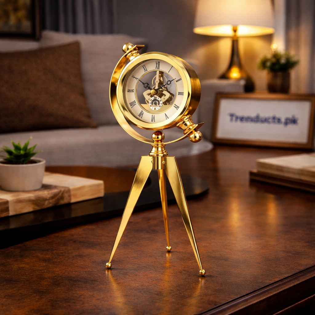 Metal Luxurious Clock - Premium Desktop Series