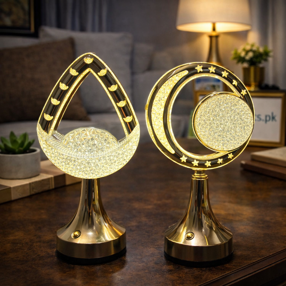 Premium LED Metal Rechargeable Lamp – Cordless Touch-Control Table Lamp for Home & Cafe (each)