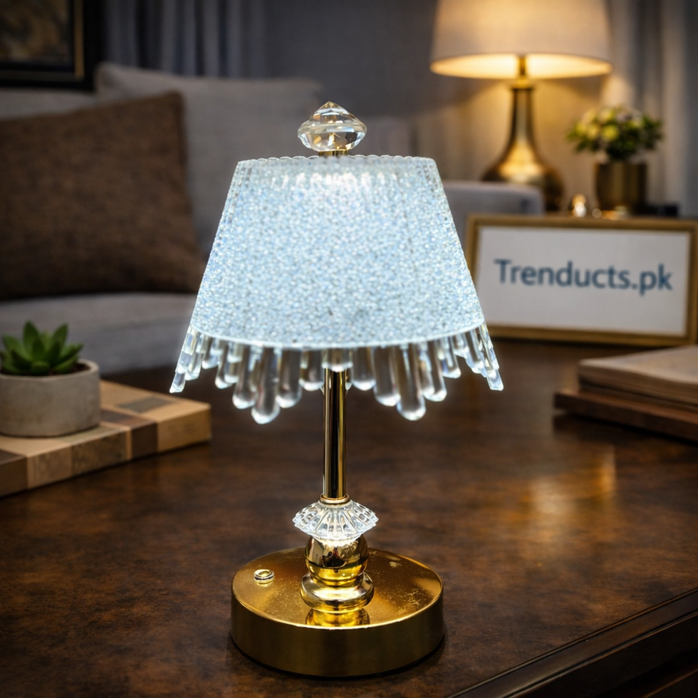 Premium LED Metal Rechargeable Lamp – Cordless Touch-Control Table Lamp with 3 Color Modes ZZ