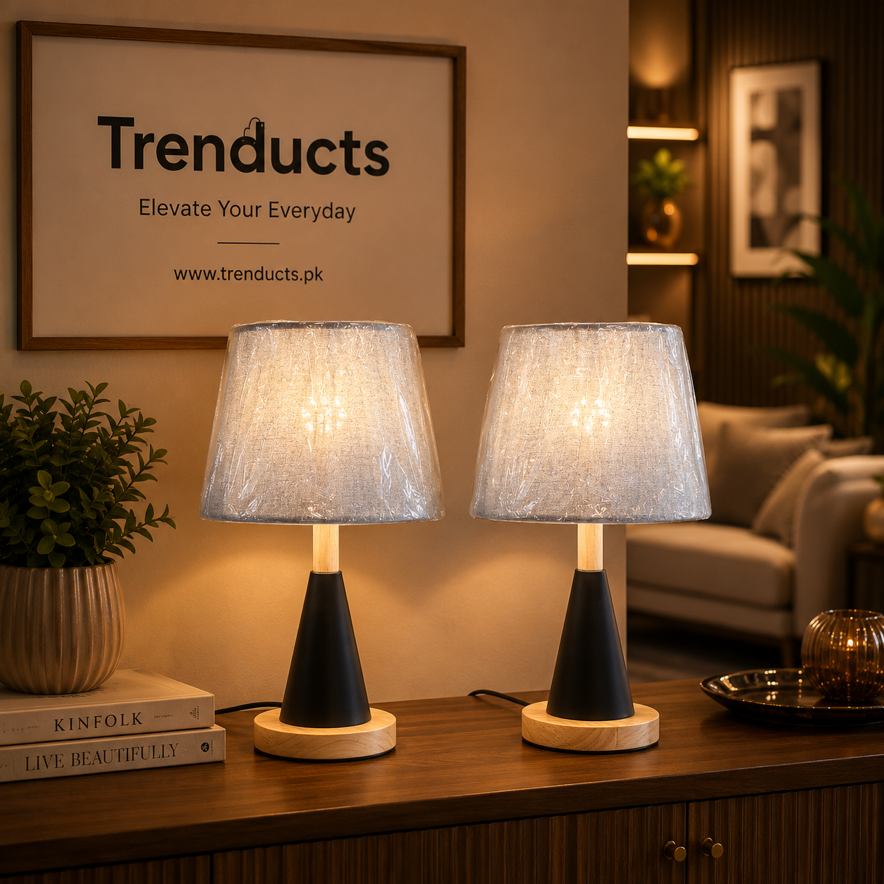 Modern Table Lamp - Bedside & Desk Accent Lighting (each)