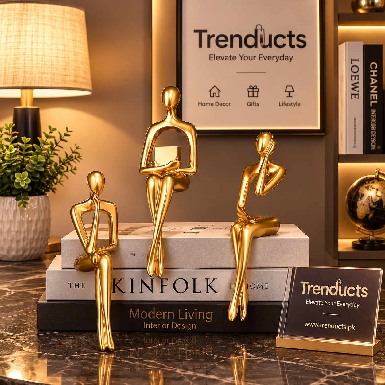 Nordic Thinker Sculptures Set of 3