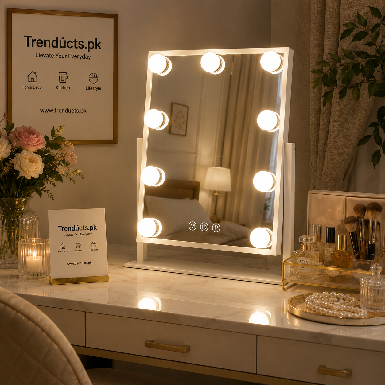 LED Hollywood Vanity Mirror with Touch Control