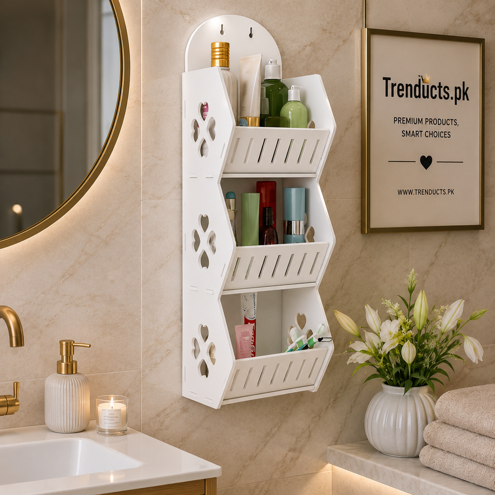 Elegant 3 Tier Wall Mounted Storage Rack