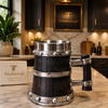Vikings Barrel Mug – Black & Silver 500ml