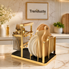 Knife & Chopsticks Rack | Gold Stainless Steel Kitchen Organizer