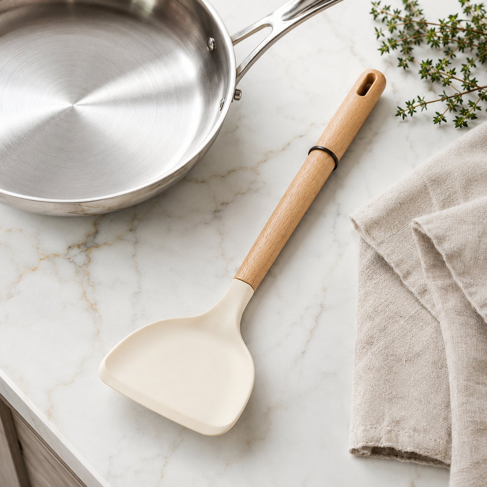 Beech Wood Spatula | Non-Stick Safe Kitchen Cooking Tool