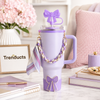 Stanley Tumbler Bow Accessories Set – Straw Topper, Silicone Boot & Scarf Handle