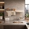 Wall-Mounted Corner Knife Rack – Rotatable Chopstick Holder & Utensil Organizer